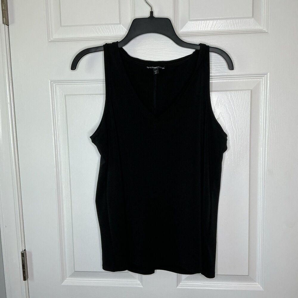 Express Size S Black V-neck stretchy Sleeveless top Preloved